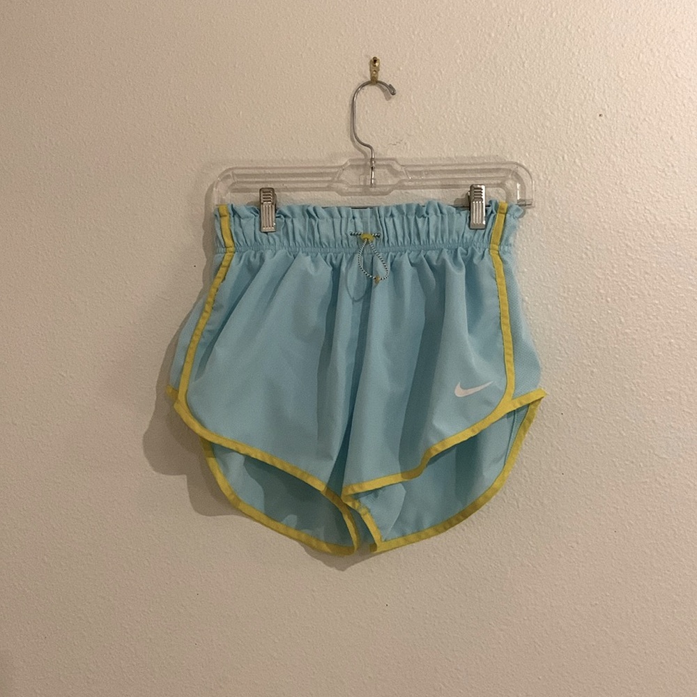 Nike running shorts women’s size medium light blue
